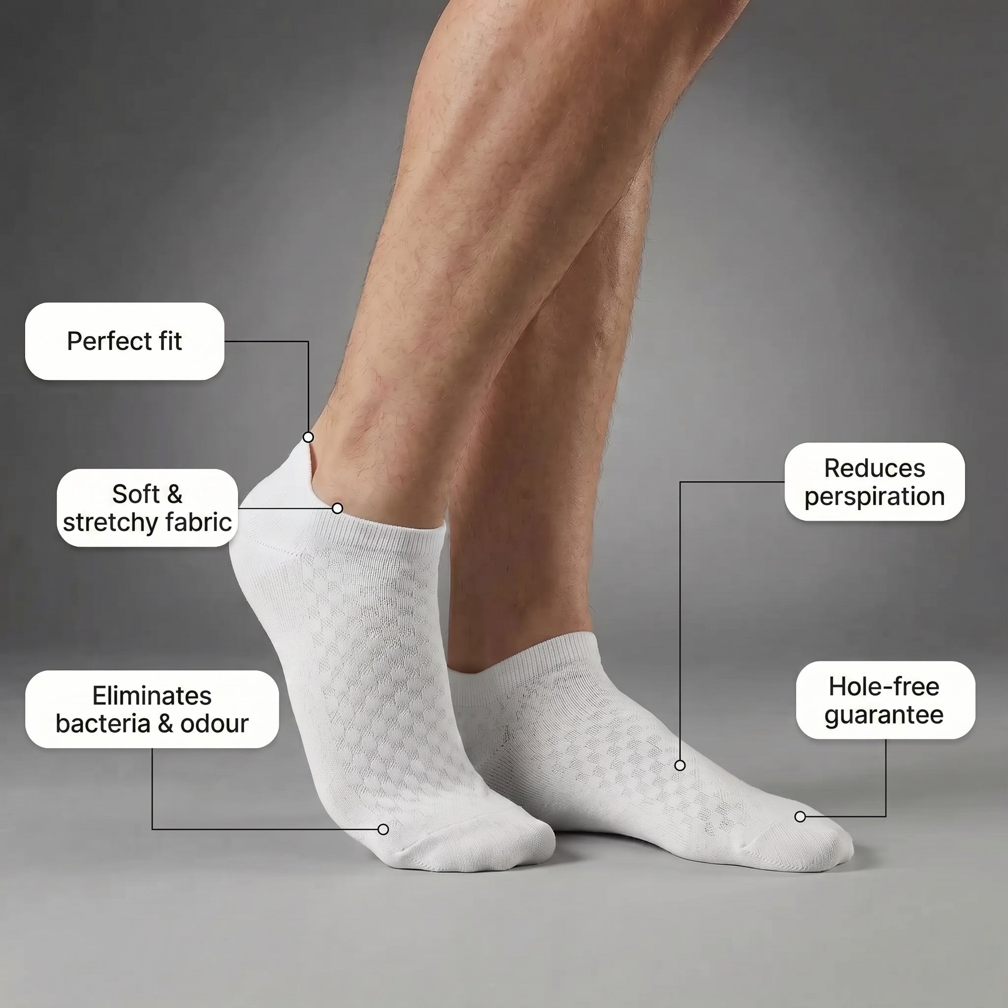 PREMIUM BAMBOO FIBRE ANKLE SOCKS