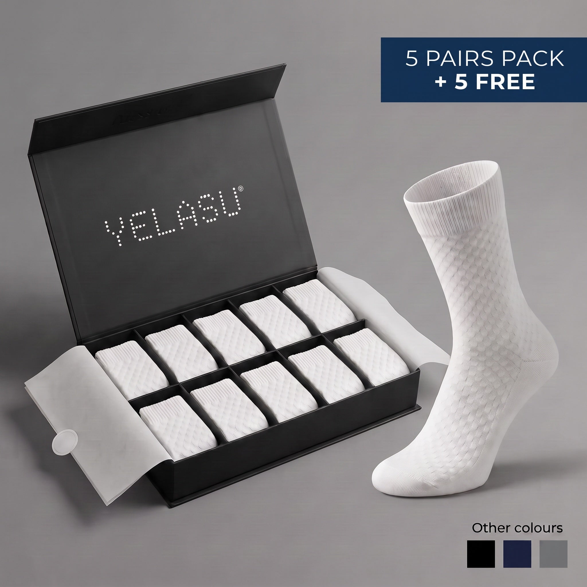 PREMIUM BAMBOO FIBRE MID-CALF SOCKS
