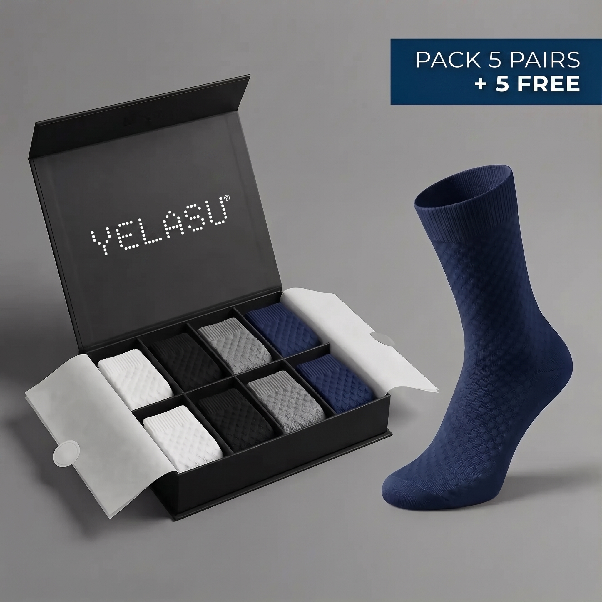 PREMIUM BAMBOO FIBRE MID-CALF SOCKS