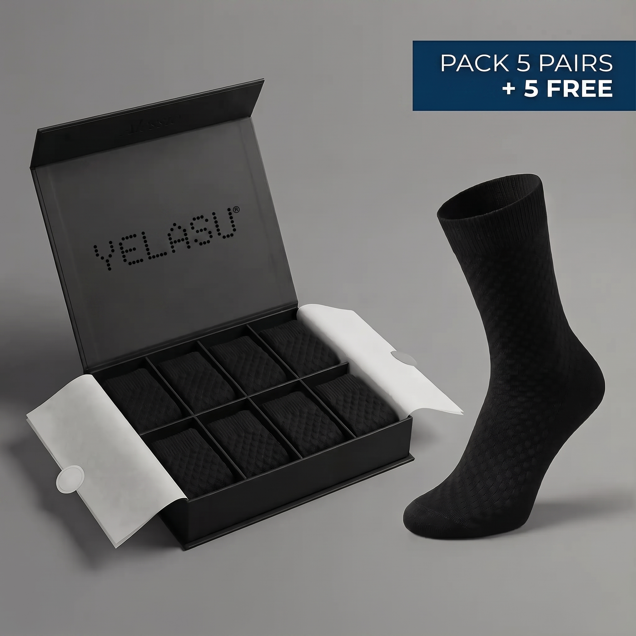 PREMIUM BAMBOO FIBRE MID-CALF SOCKS