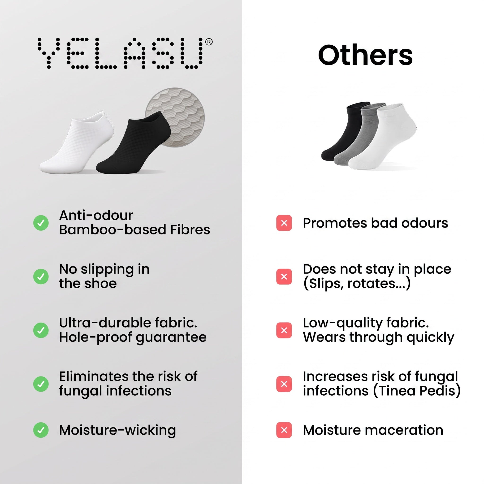PREMIUM BAMBOO FIBRE ANKLE SOCKS